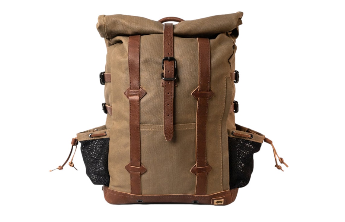 NEW Northcore Waxed Canvas Backpack Stone or Chocolate Adventure Surf Sports 