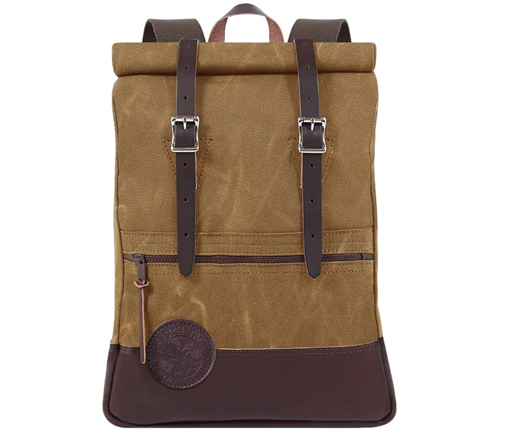 rolltop waxed canvas backpack