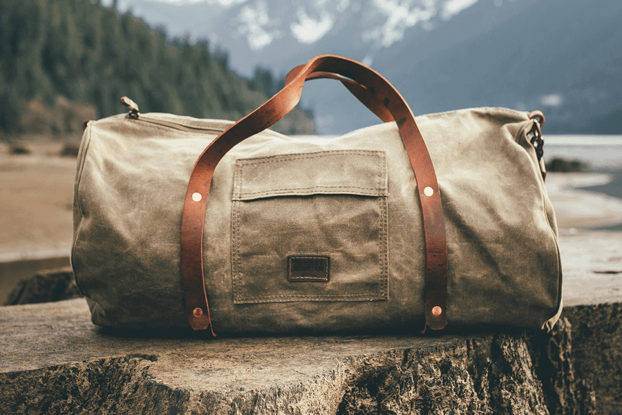 Men/'s Women/'s Luggage Duffle Gym Bag Handbag Travel Bag Real Leather 24/" Holdall