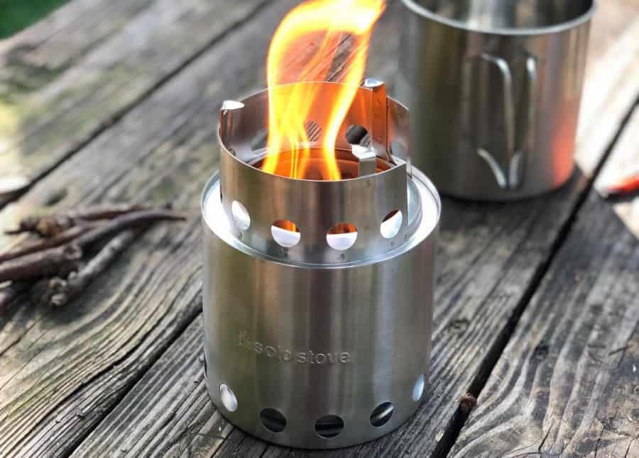 US Outdoor Wood Stove Backpacking Portable Survival Wood Burning Camping Stove 