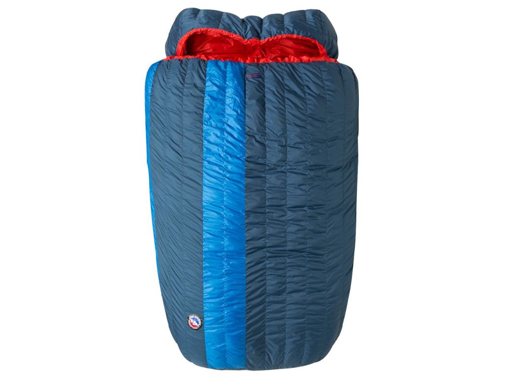 Hewolf Flannel Double Sleeping Bag Waterproof Camping Extra Wide 2 Person Sleeping Bags for Travel Indoor Outdoor with Compression Sack 