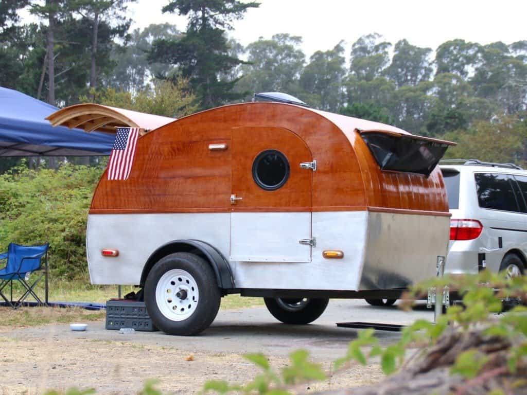 handmade teardrop trailer