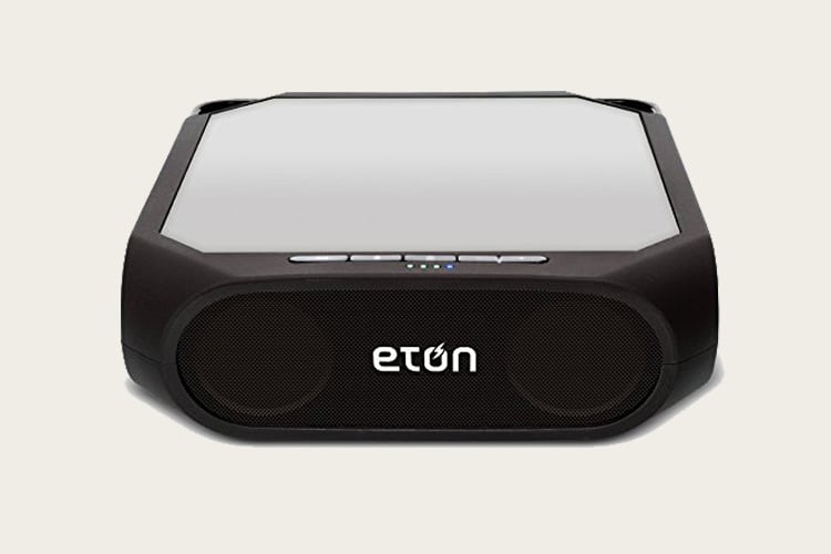 Eton Rugged Rukus Rechargeable & Solar Powered Wireless Bluetooth Sound System & Smartphone Charger