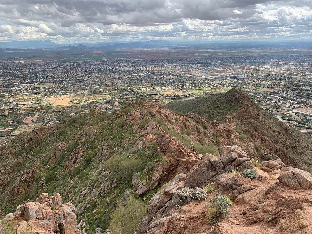 camelback mountain cholla view