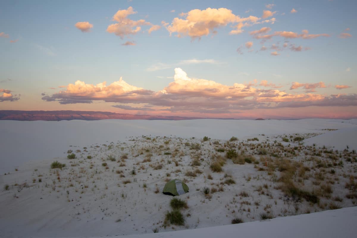 white sands camping