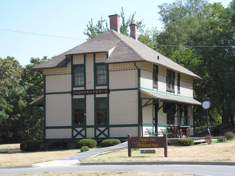 Chicago and Alton Depot at Frontier Trails Museum