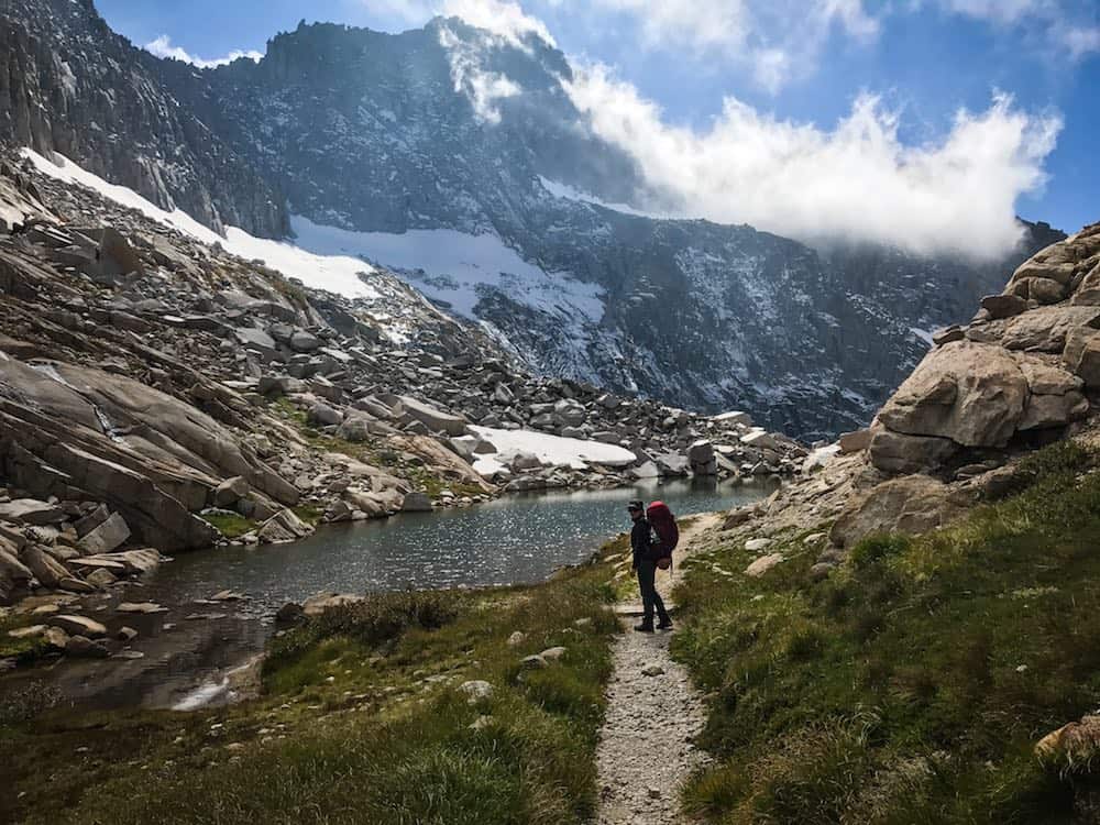 Emily on the High Sierra Trail