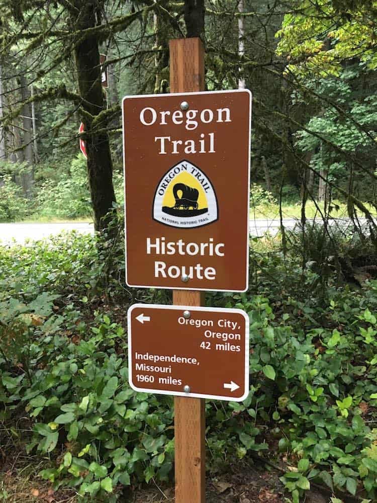 Oregon Trail Signpost