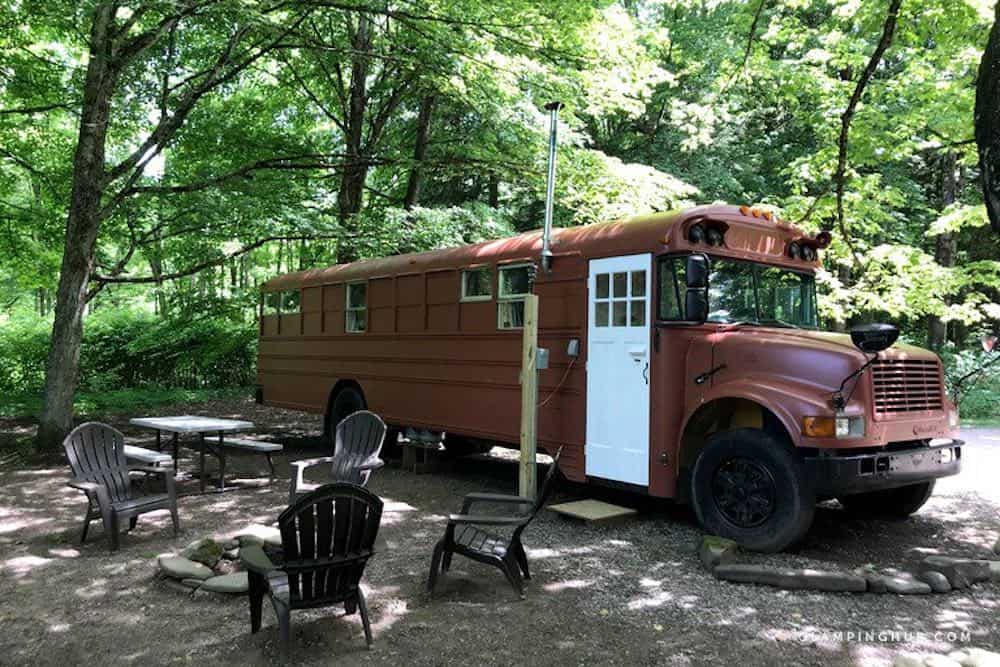 School Bus Near Oneida Lake NY