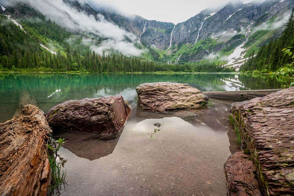 avalanche lake glacier