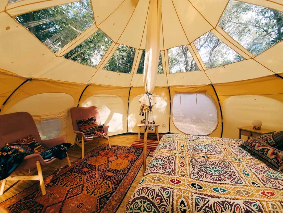 lotus glamping tent wisconsin