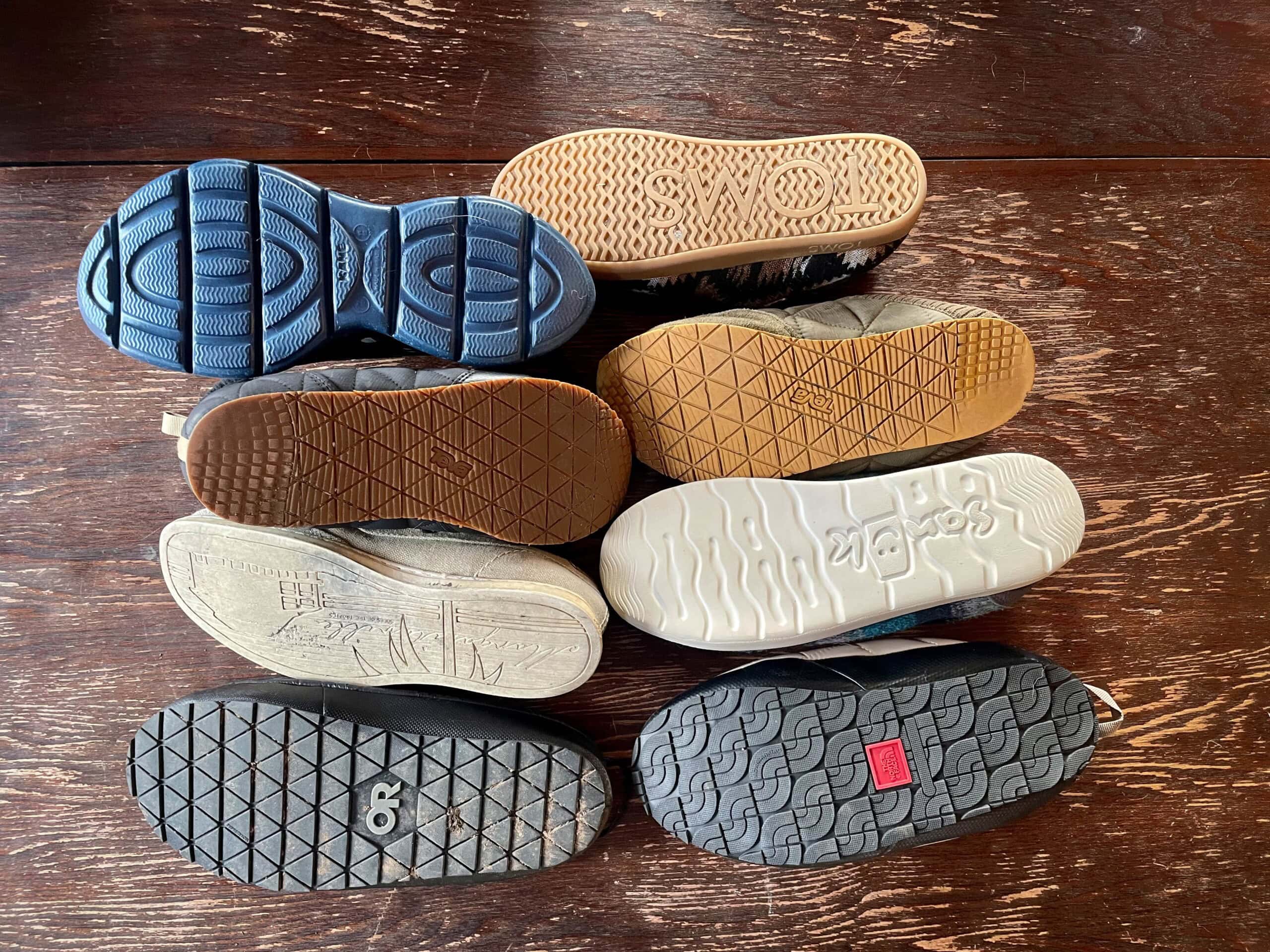 a selction of outsoles