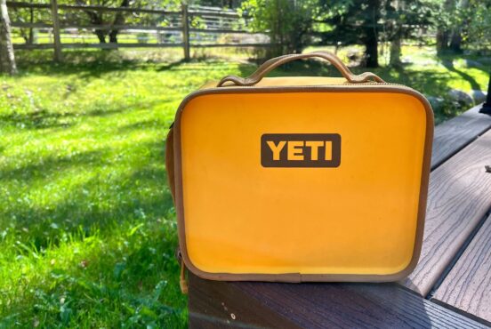 yellow YETI lunch box
