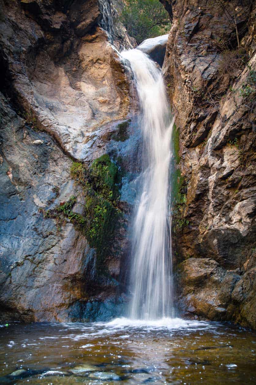 Eaton Canyon Falls Waterfall, San Gaberial Mountains, Angeles National Forest