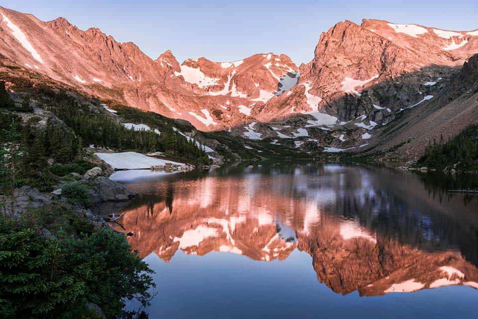 lake isabelle hike colorado