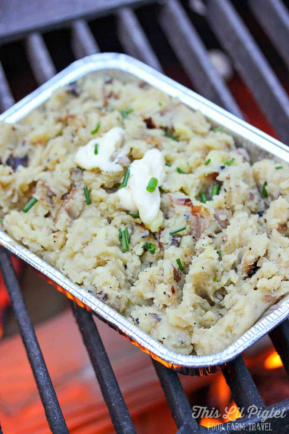 campfire garlic mashed potatoes