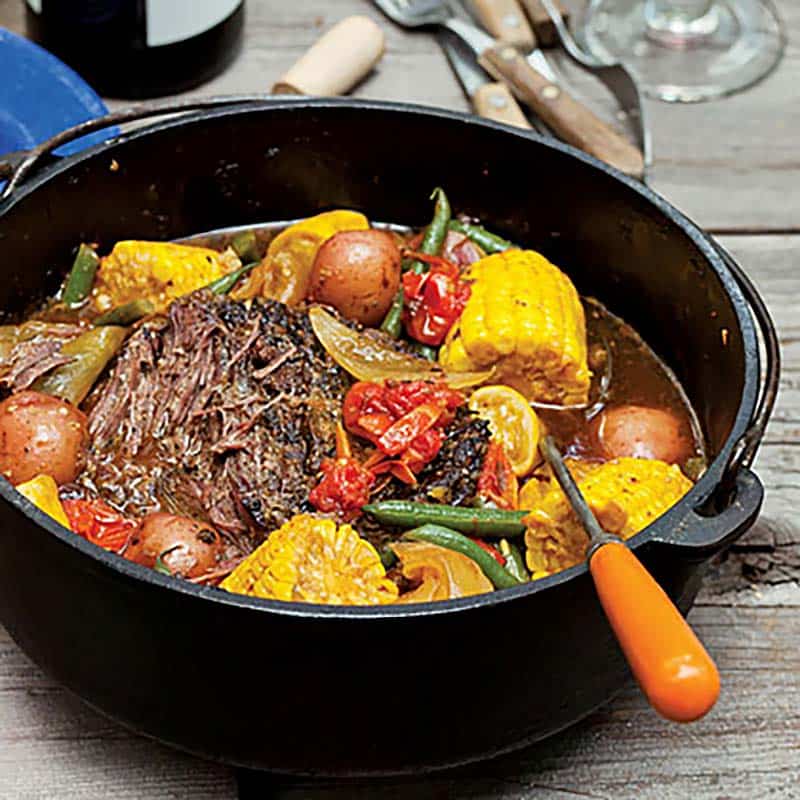 dutch oven braised beef veggies