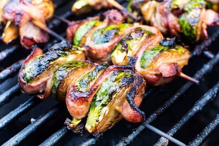 grilled bacon brussel sprouts