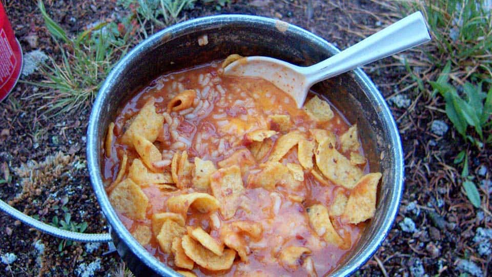 rice beans bowl camping