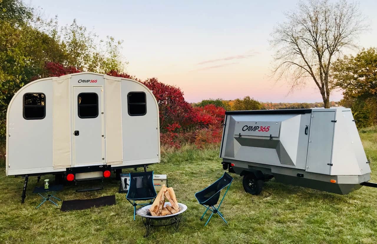 This is one of the best pop-up campers since it unfolds like a cardboard box