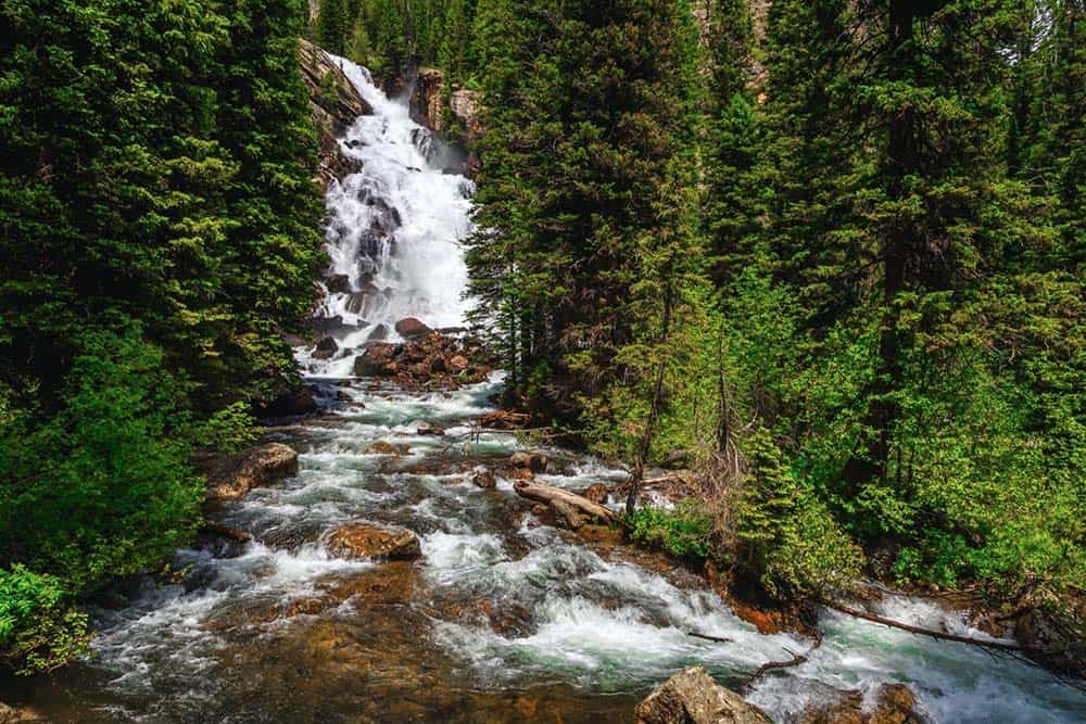 hiddens falls grand teton