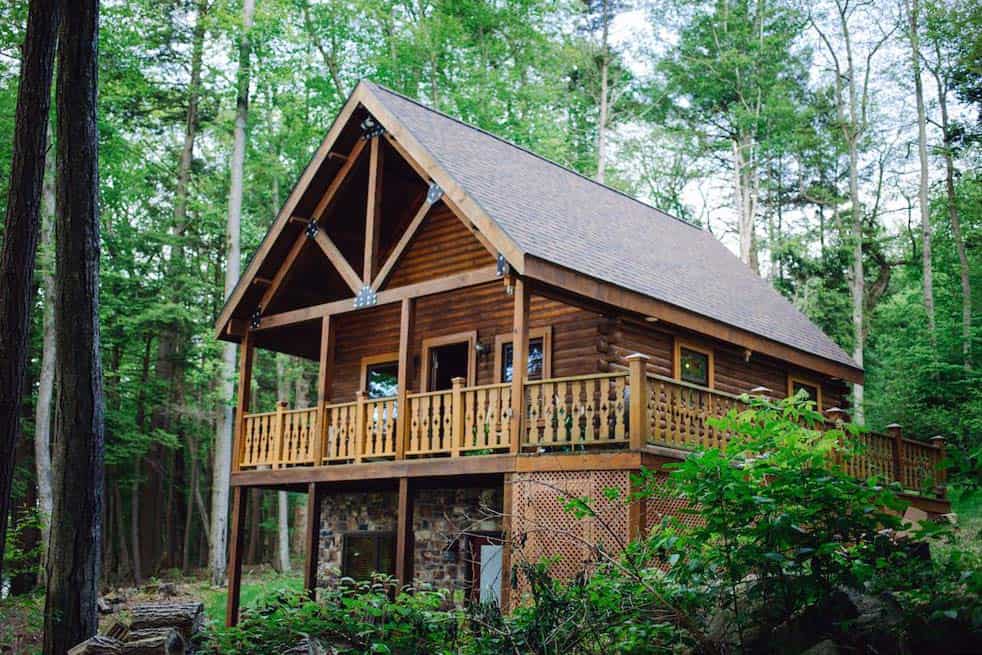 log cabin rental pennsylvania