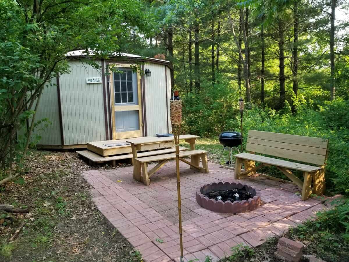pine cone yurt rental
