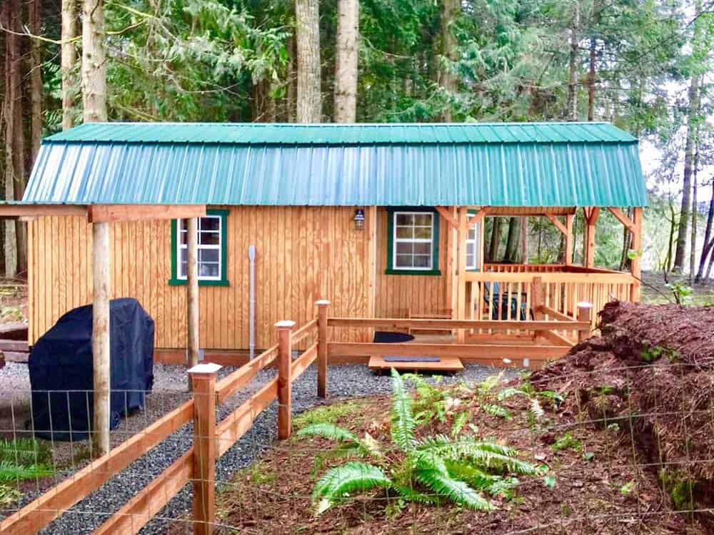 secluded waterfront cabin washington