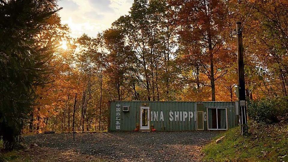 shipping container airbnb