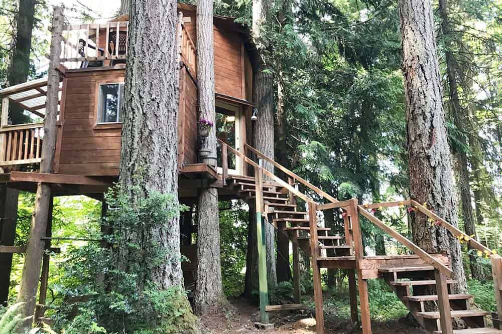 treehouse cabin rental washington