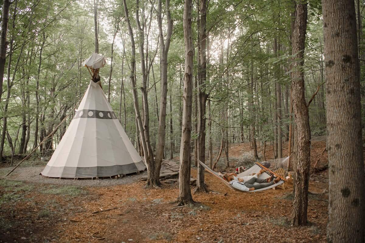 Bellfire Tipi in Meeker Hollow