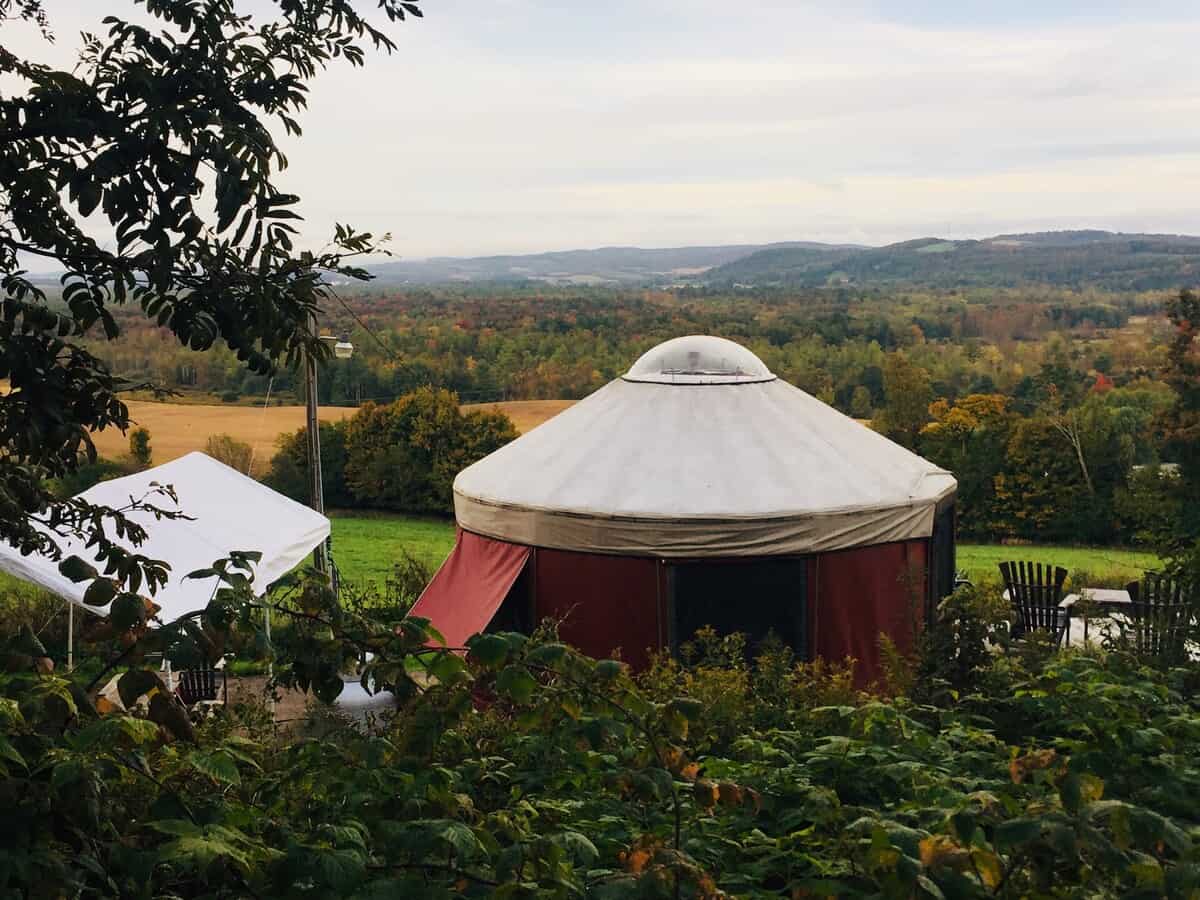 waterville yurt rental new york