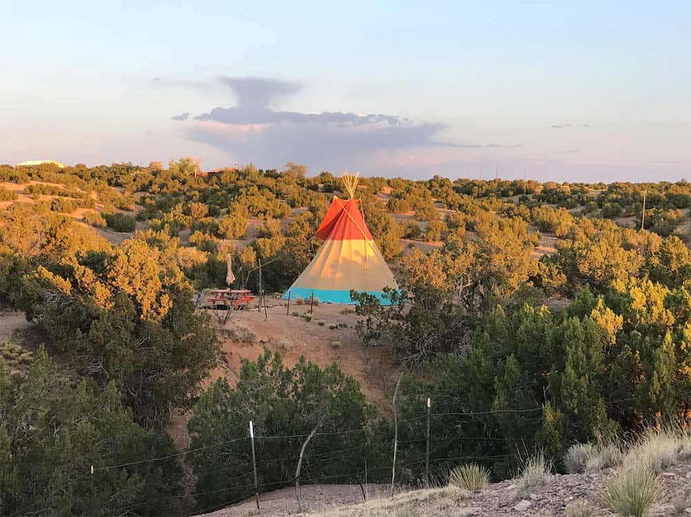 glamping tipi new mexico