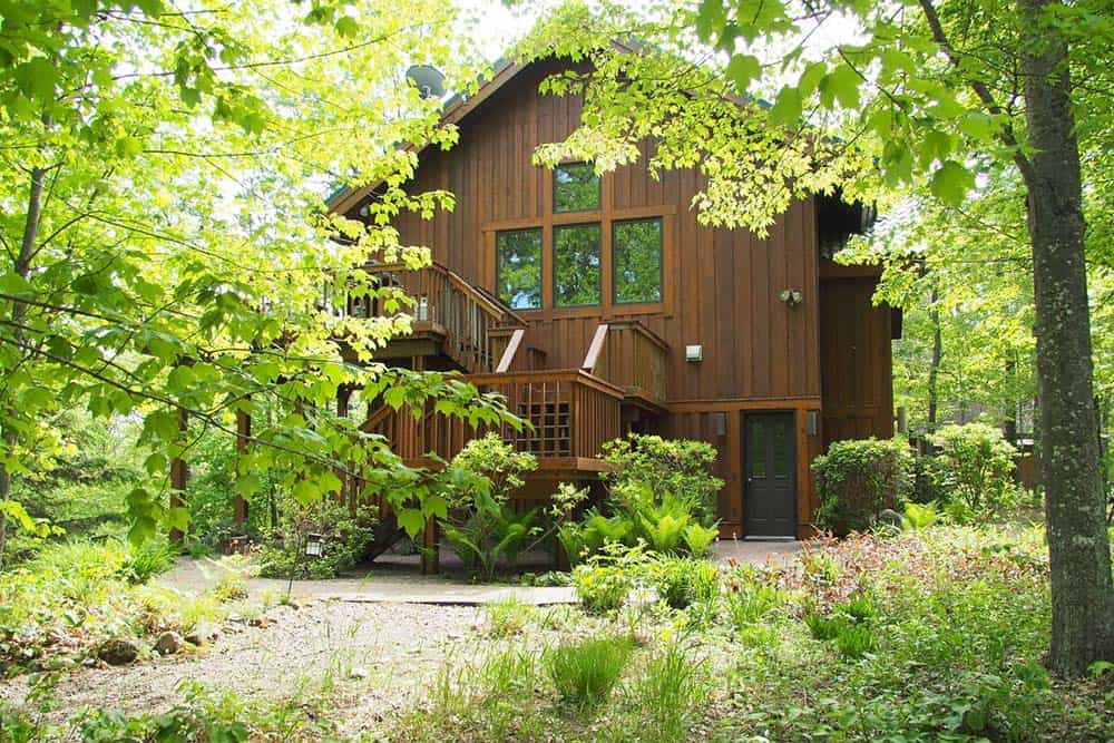 secluded cabin perch lake wi