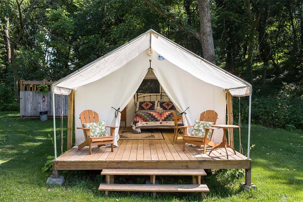 glamping tent airbnb nebraska