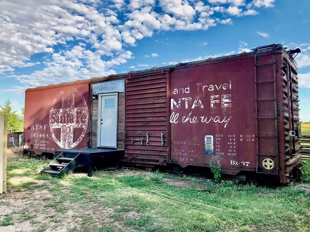 railroad car airbnb kansas