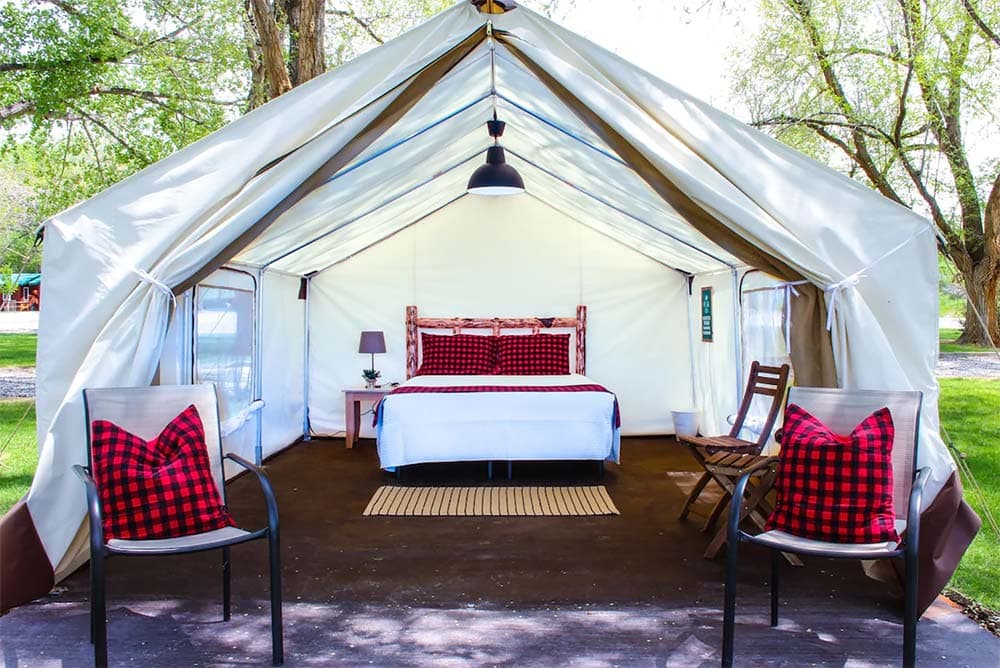 glamping tent airbnb wyoming