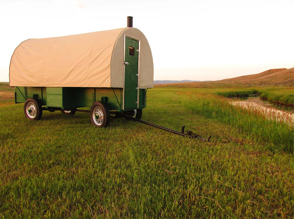 wyoming glamping wagon