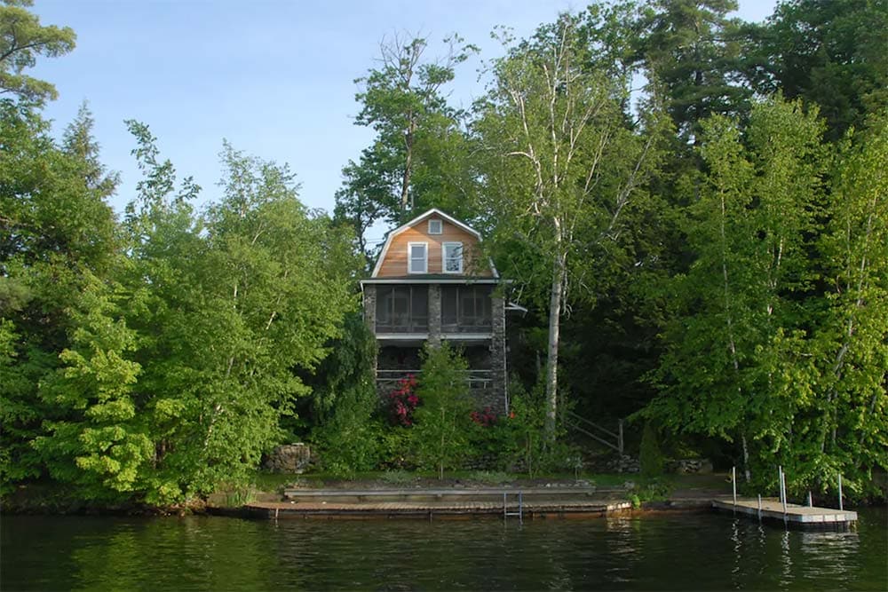 lakefront secluded cabin new york