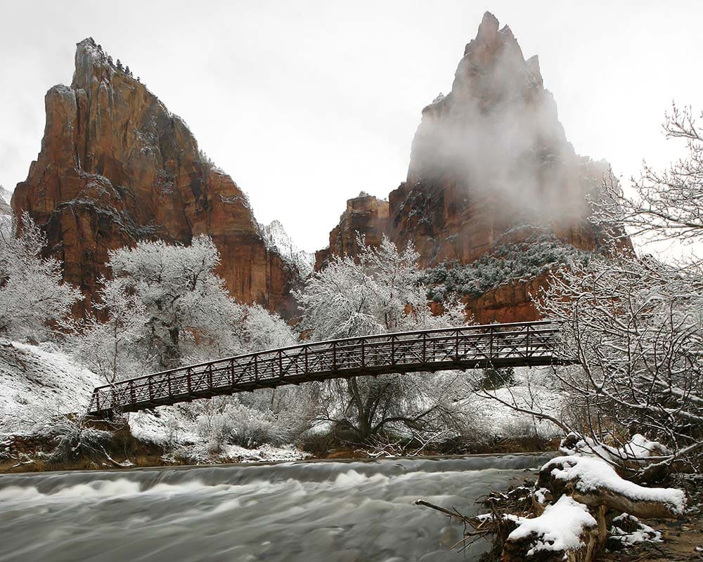 sand bench trail winter