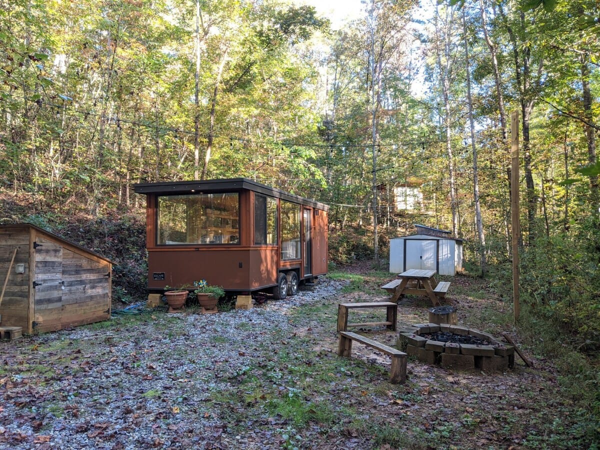 georgia glamping tiny house rental