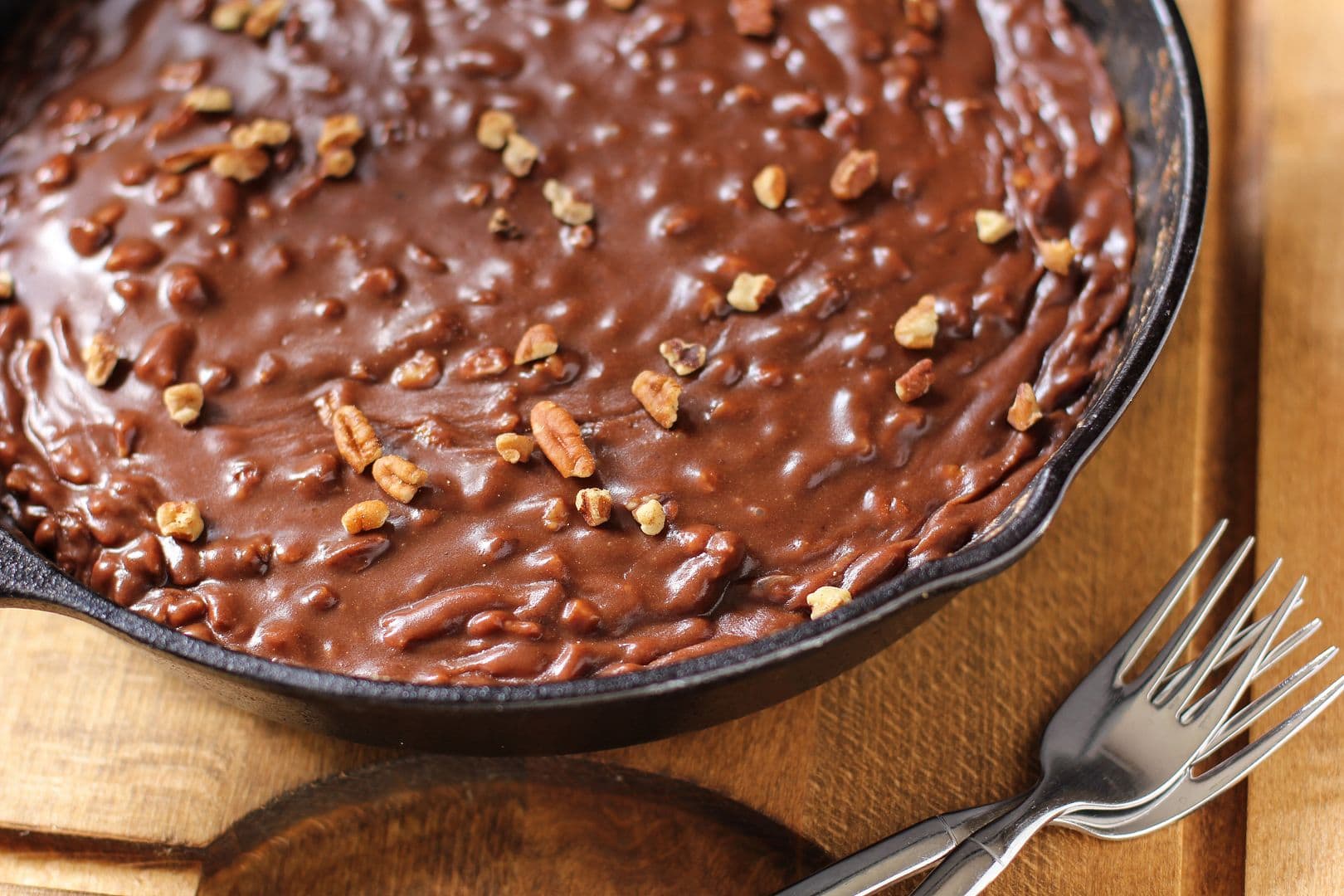 Gooey Chocolate Skillet Cake