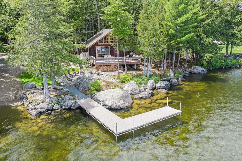 maine vrbo private dock