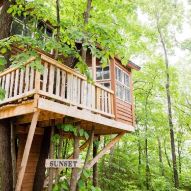 best treehouse rentals missouri