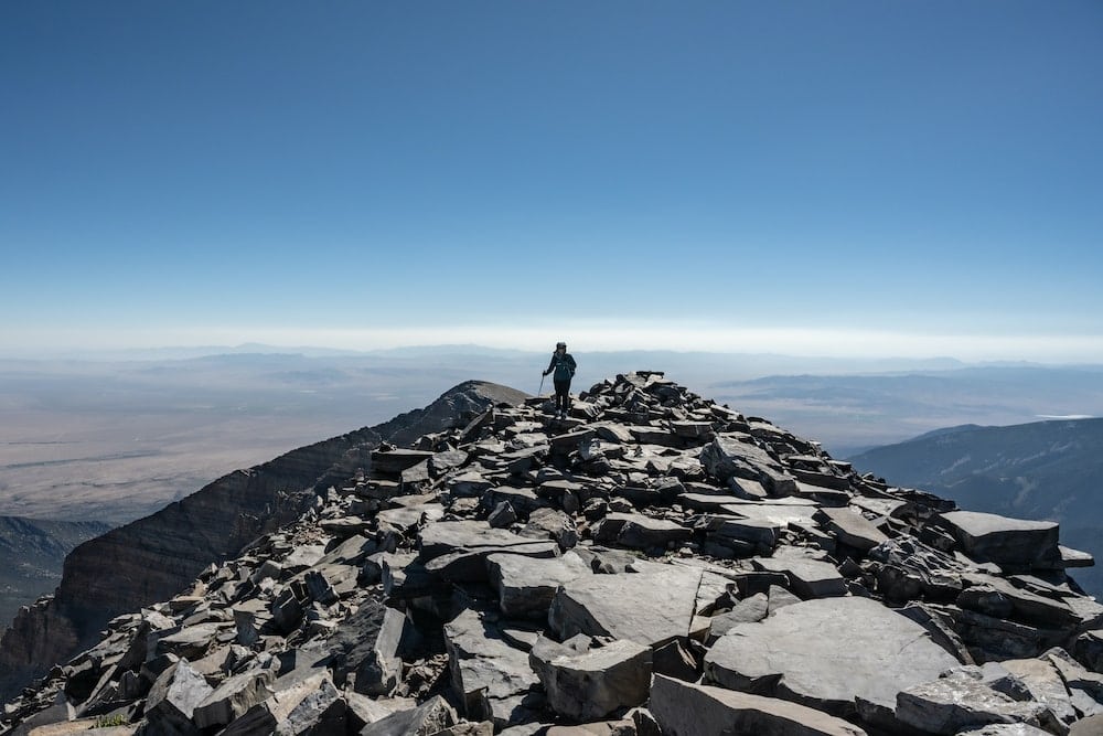 Great Basin wheeler peak summit