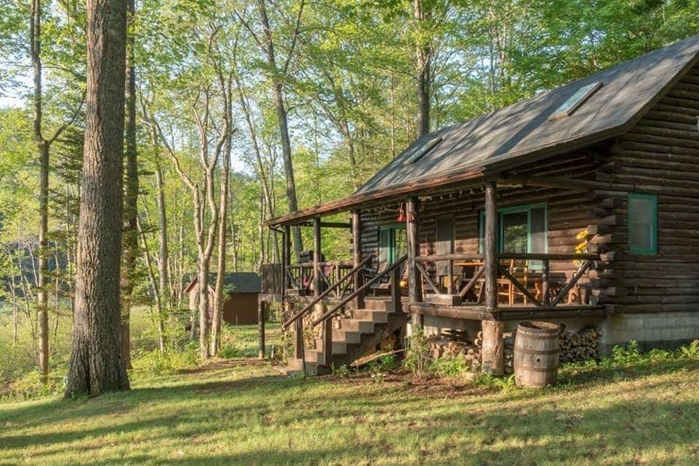 Lake Pleasant Log Cabin adirondacks