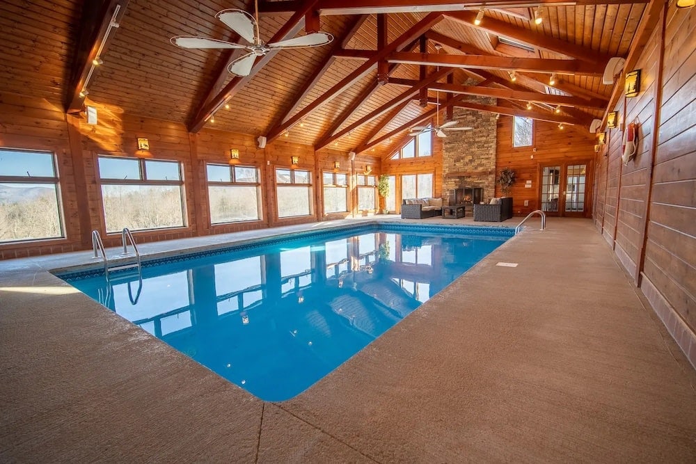 Catskills Mountain Retreat indoor pools