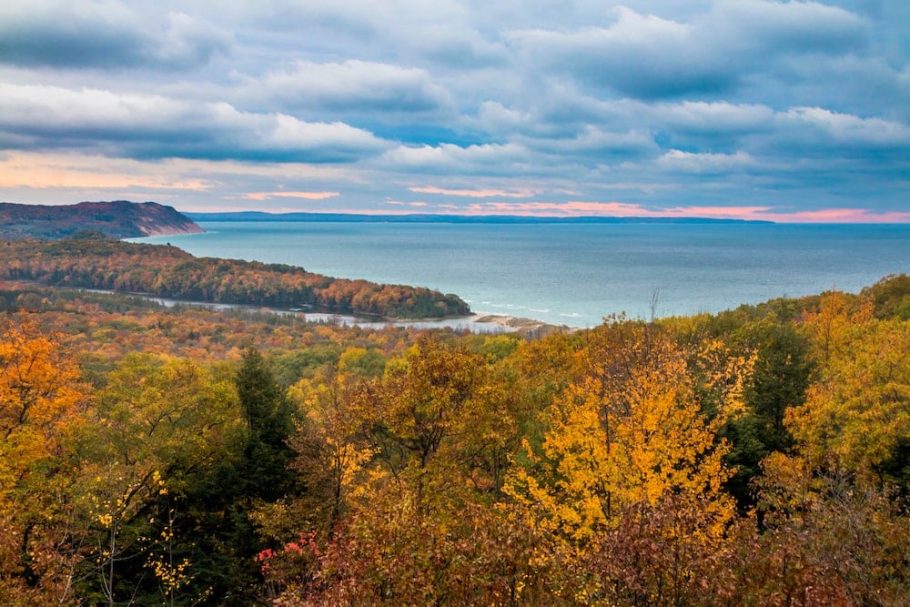 Sleeping Bear Dunes National Lakeshore fall colors Michigan