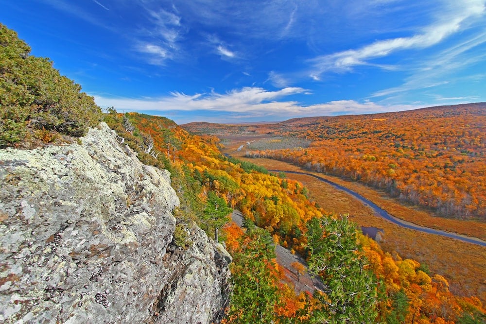 Porcupine Mountains Wilderness State Park Michigan fall colors