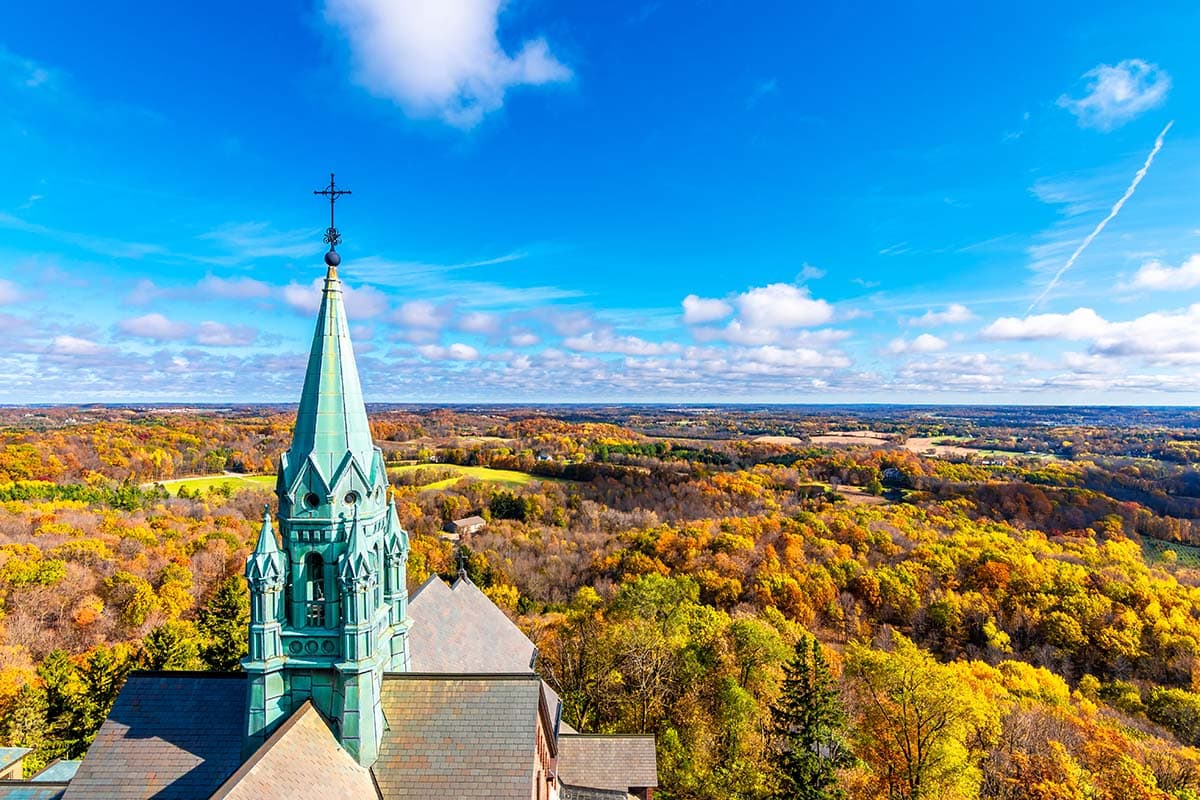 holy hill wisconsin fall